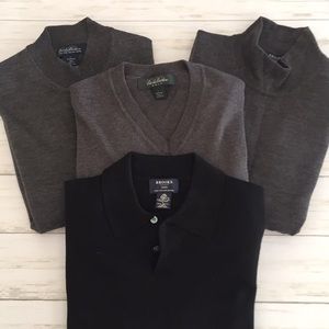 Lot of 4 Brooks Brothers Sweaters Size L